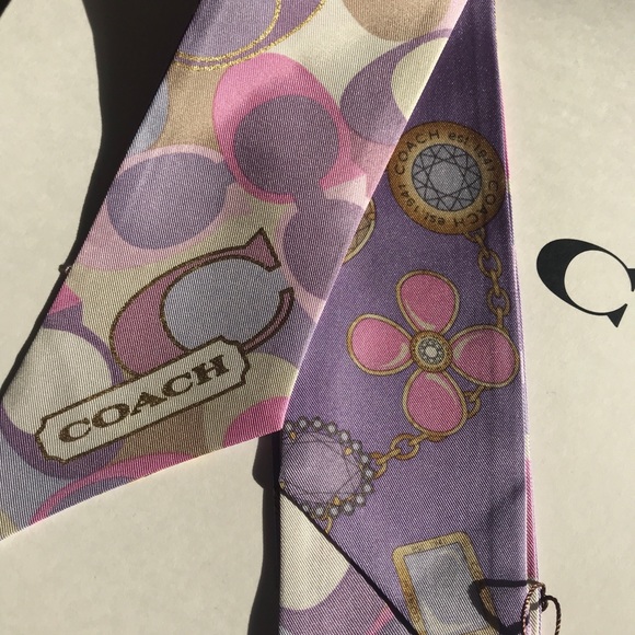 NWT Coach Signature Jewelry Ponytail/Neck Scarf - Picture 4 of 8